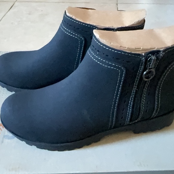 Jsport Womens Jenna Weather Ready Ankle Boots Navy 6 - Picture 2 of 3